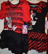 Disney Minnie Mouse  Dress or Tunic  Size 6  or 6x   NWT Black &amp; Red - $19.99