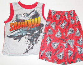 ame Boys 2 PCS Shorts Sleep Set  Sharkando Survior   Size 6/7  NWT - $12.99