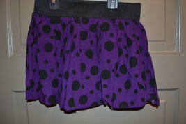 Faded Glory  Girls Skirt Size 6/6X  M 7/8  Nwt Puple Black Polka Dots - £8.64 GBP