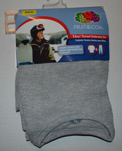Boys Fruit of the Loom Thermal Underwear Set  Sizes XS S M L XL NWT Gray - $12.99