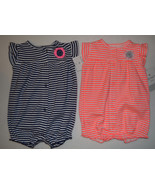  Carter&#39;s Baby  Infant Girls One Piece  Size 3M or 6M NWT Pink Or Blue S... - £8.64 GBP