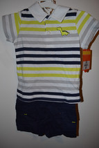 Carters  Infant  Boys 2 Piece Shorts Set  Size 6M 9M 12M  NWT Dinosour B... - £10.21 GBP