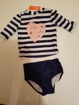 Joe Fresh Girls Infant Toddler Two Piece Swimsuit  3/6M 6/12M 12/18M 18/... - $13.99