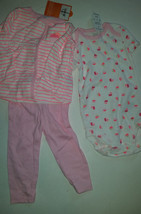 Just One You Carter&#39;s Infant Girls Size  6M or 9M 3 Piece Outfit Set NWT Pink  - £11.84 GBP