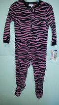 Garanimals Toddler Girl&#39;s Pajama One piece Fleece Size 24M 5T NWT Pink Z... - £5.58 GBP