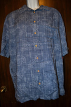 Mens Merona Classic Fit Top SIZE XL  NWT Palm Leafs Hawiian  - £19.80 GBP