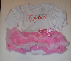 Baby Glam Girls Infants 1 PIECE OUTFIT With Tutu Size 9M NWTCheerleader ... - £10.34 GBP