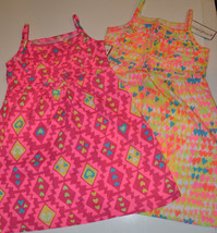 Toughskins Girls Sun Dress  Sizes 4 NWT Hearts Pink or Yellow - £7.98 GBP