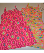 Toughskins Girls Sun Dress  Sizes 4 NWT Hearts Pink or Yellow - £5.25 GBP