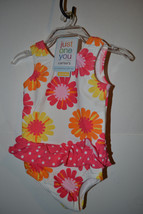 Just One You By Carter&#39;s Infant  One Piece Swimsuit 3M12M  NWT UPF 40+ - £8.35 GBP
