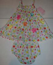 Sweet Girls Infant Toddler Dress Size 12M or 18M or 24M  NWTPolka Dots &amp; Flowers - £11.98 GBP