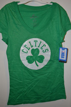  NBA Women Boston Celtics T-Shirt  Varous Sizes NWT Green Glittery - £15.63 GBP