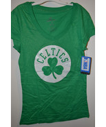  NBA Women Boston Celtics T-Shirt  Varous Sizes NWT Green Glittery - £15.89 GBP