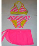Joe Boxer  Girls Two Piece Swimsuit With Cover Up Sizes 4 NWT   - £11.96 GBP