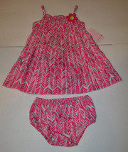 Sweet Girls Infant Toddler Dress Size 12M or 18M or 24M  NWT Pink Flower - £8.22 GBP