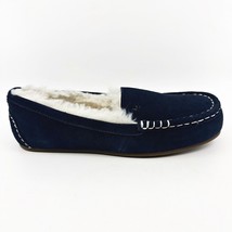 Koolaburra by UGG Lezly Insignia Blue Suede Womens Faux Fur Moccasin Slippers - £27.93 GBP