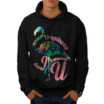 Wellcoda Tropic Jungle Cool Mens Hoodie, Paradise Casual Hooded Sweatshirt - £25.87 GBP+