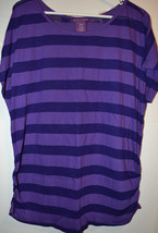 Beverly Drive  WomensPlus  Core Tee Shirt   1X  Size  NWT  Purple or Blue - $10.49