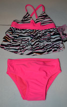 Joe Boxer  Girls Toddler  Two Piece Swimsuit  Sizes  12M or 24M NWT Zebra - $11.99