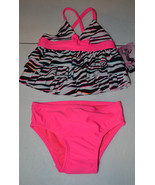 Joe Boxer  Girls Toddler  Two Piece Swimsuit  Sizes  12M or 24M NWT Zebra - £9.42 GBP