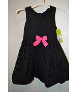 Infant Toddler  Girls Genuine Kids Osh Kosh Dress SIZE 18M NWT Ebony Lace - £15.73 GBP