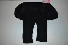 Circo Infant Girls Lace Skegging Leggings Skort Size -12M NWT Black  - $10.99