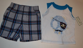 Toughskins Playwear Infant Toddler  Boys 2 Piece Shorts Set  Size12M or 24M NWT  - £7.20 GBP