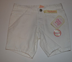 Faded Glory  Girls Jean Shorts White  Bermuda    Size 5    NWT - $9.99