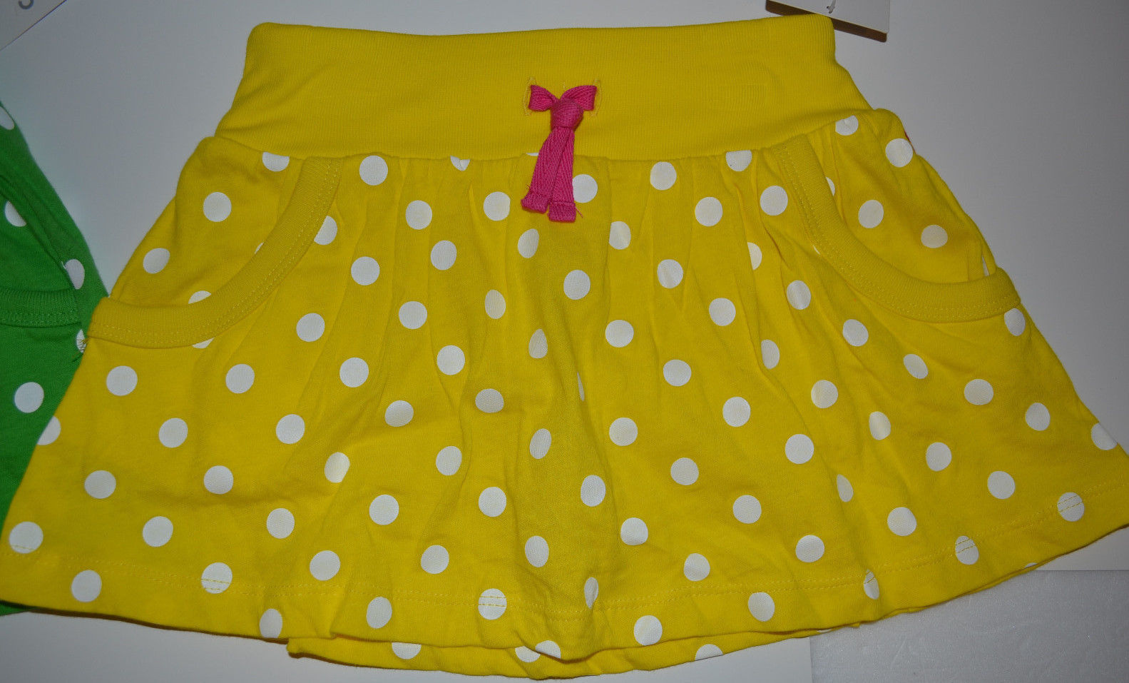 Carter's  Playwear Girls Skorts Sizes 4   NWT  Yellow Polka Dot - £10.38 GBP