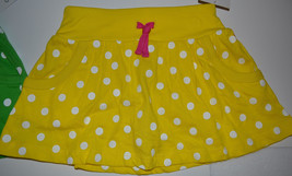 Carter&#39;s  Playwear Girls Skorts Sizes 4   NWT  Yellow Polka Dot - $12.99