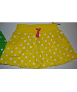 Carter&#39;s  Playwear Girls Skorts Sizes 4   NWT  Yellow Polka Dot - £10.21 GBP