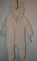 Boys Infant Toddler Cherokee Sherpa Pram Snow  Suit SIZE 9 M  NWT Cream - £16.14 GBP