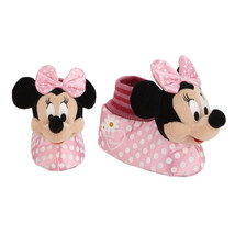 DIsney Minnie Mouse Slippers Size 11/12 Nwt Pink Polka Dot - $9.69