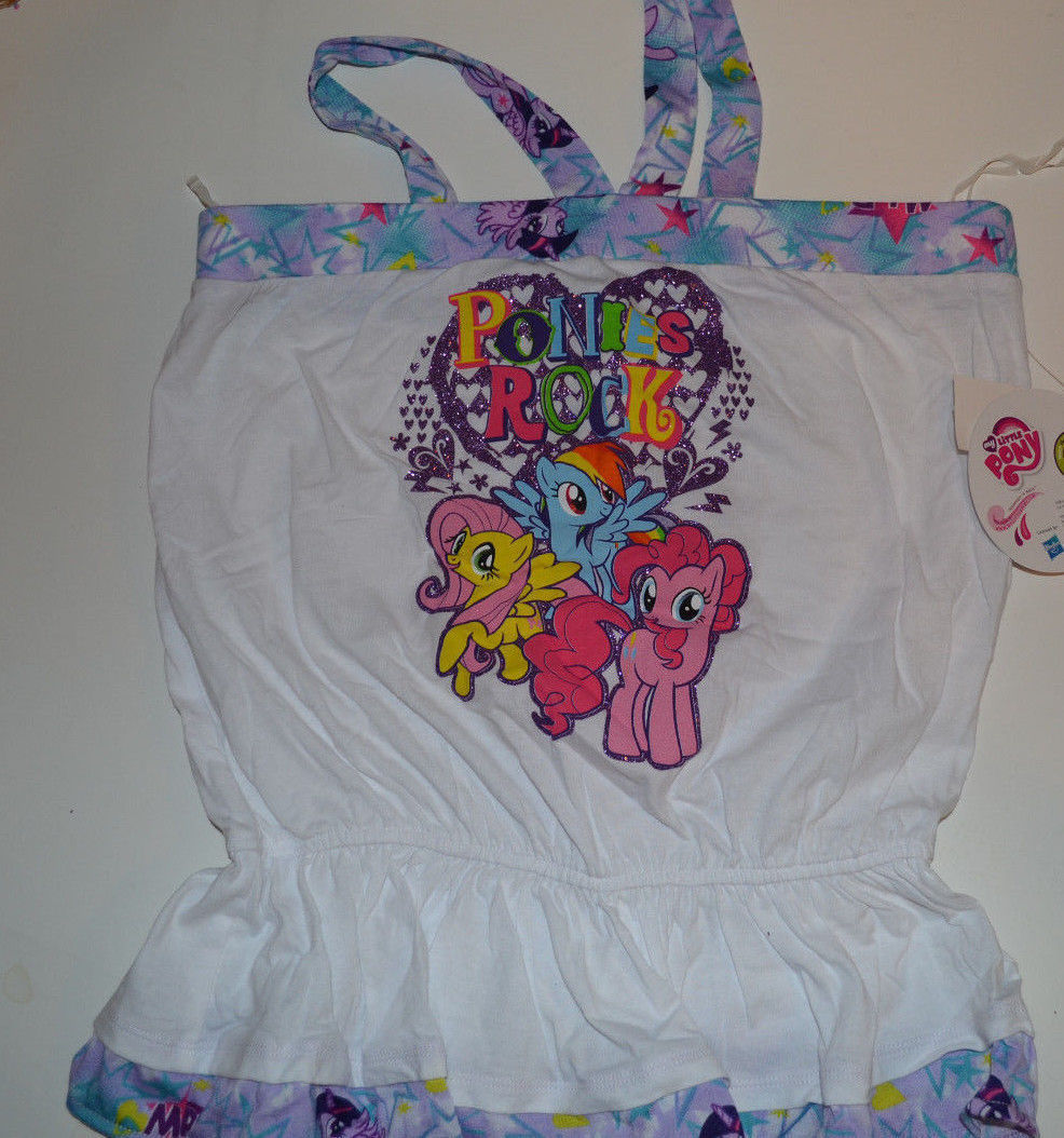 Primary image for My Little Pony  Girls SleevelessTop SizeS 6/6X M 7/8   X L14/16  NWT Ponies Rock