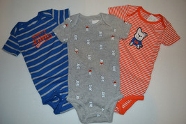 Just One You Carters Infant Boys Bodysuits   3 PACK  Size 18M NWT  - £12.56 GBP