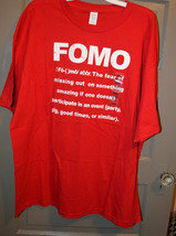Gene  Mens  Short  SleeveT- Shirt  Size  XXL NWT FOMO The Fear of missin... - £10.18 GBP