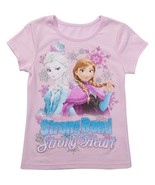 Disney  Frozen Strong Bond Strong Heart  Girls T-Shirt  Size 5 or 6   NW... - £10.21 GBP