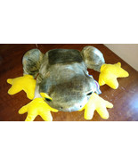 Plush Green Velvet Frog Stuffed Toy Collectible - £25.96 GBP