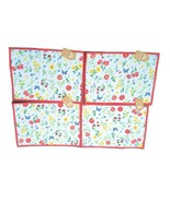 Lot 4 Dolly Parton Dg Kitchen Quilted WILDFLOWER Butterfly Placemats 2 S... - $635.18 MXN