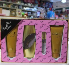 GOLD by SARAH BABA 4Pcs Set for WOMAN for Guess Gold Lovers 3.0 FL.OZ / 90 spr - £27.51 GBP