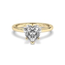 0.50CT Heart Cut Solitaire F-G Color with VS/ SI Clarity Lab-Grown Ring. - £439.64 GBP