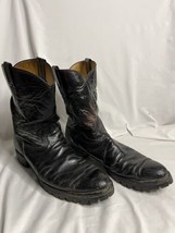 Nocona Boots Black Style 111 Size 14 B Heel 1 1/2 - £39.56 GBP
