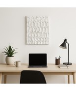 Textured Ghost Canvas – Hand Crafted 3D Spackle Painting, Made in Canada - $766.48 MXN