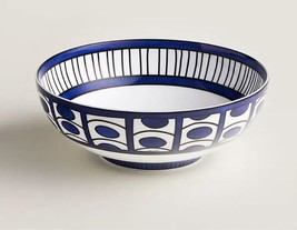 Hermes Bleus d&#39;Ailleurs Salad bowl porcelain plate tableware blue 20 cm - £2,290.24 GBP