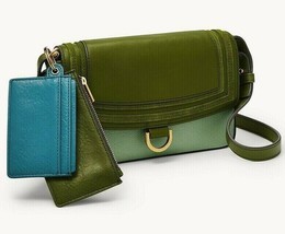 Fossil Millie Leather Crossbody with Pouches Moss Green SLG1429365 NWT $138 - $69.28