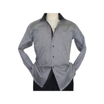 Mens Shirt J.Valintin Turkey Usa Egyptian Cotton High Neck 1f94-06 Black image 2