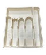 VTG 1994 Rubbermaid Silverware Flatware Utensil Tray Almond Beige 6 Slot... - $13.56 CAD