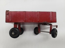 Vintage Toys Ertl Red Wagon - MidgetToys - Broken disk with wooden blades - $23.69