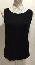 Chico&#39;s Traveler&#39;s Sleeveless Black Top Blouse Size 2 - £17.37 GBP