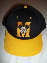 Vintage Walt Disney Mickey Mouse Adult Hat/Cap--Made in the USA-Yellow&amp;Black - £11.79 GBP